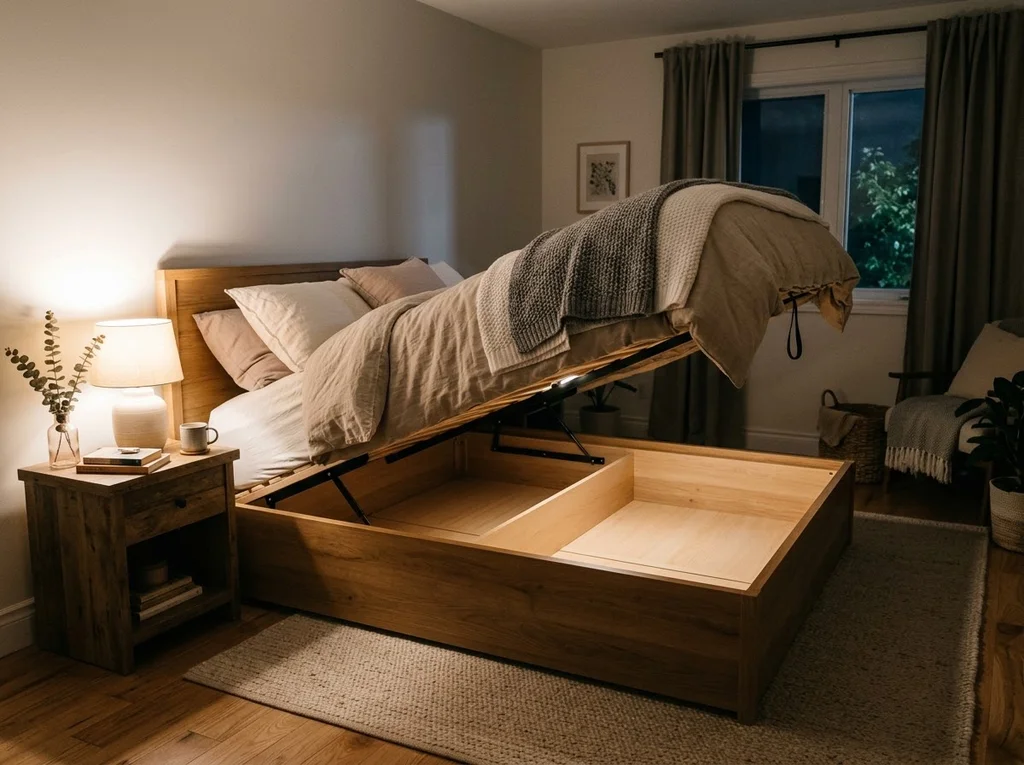 chambre sereine lit rangement
