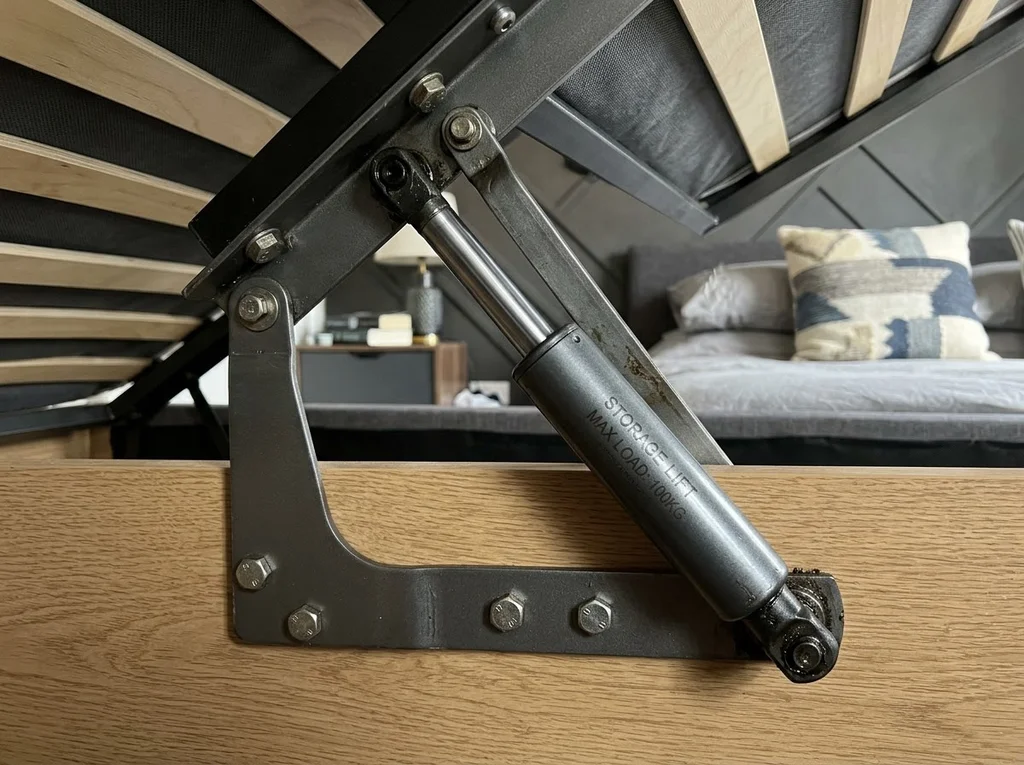 mécanisme piston stockage lit